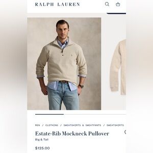 Ralph Lauren men’s zip sweatshirt Size M